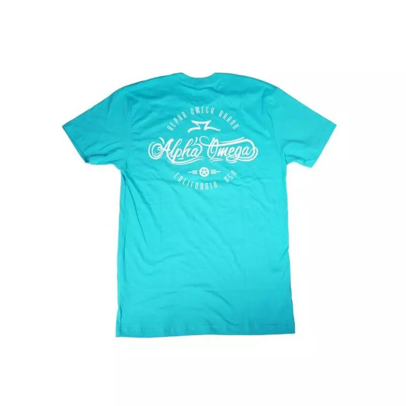Tee shirt AO SCOOTERS Calligraphy tahiti Bleu