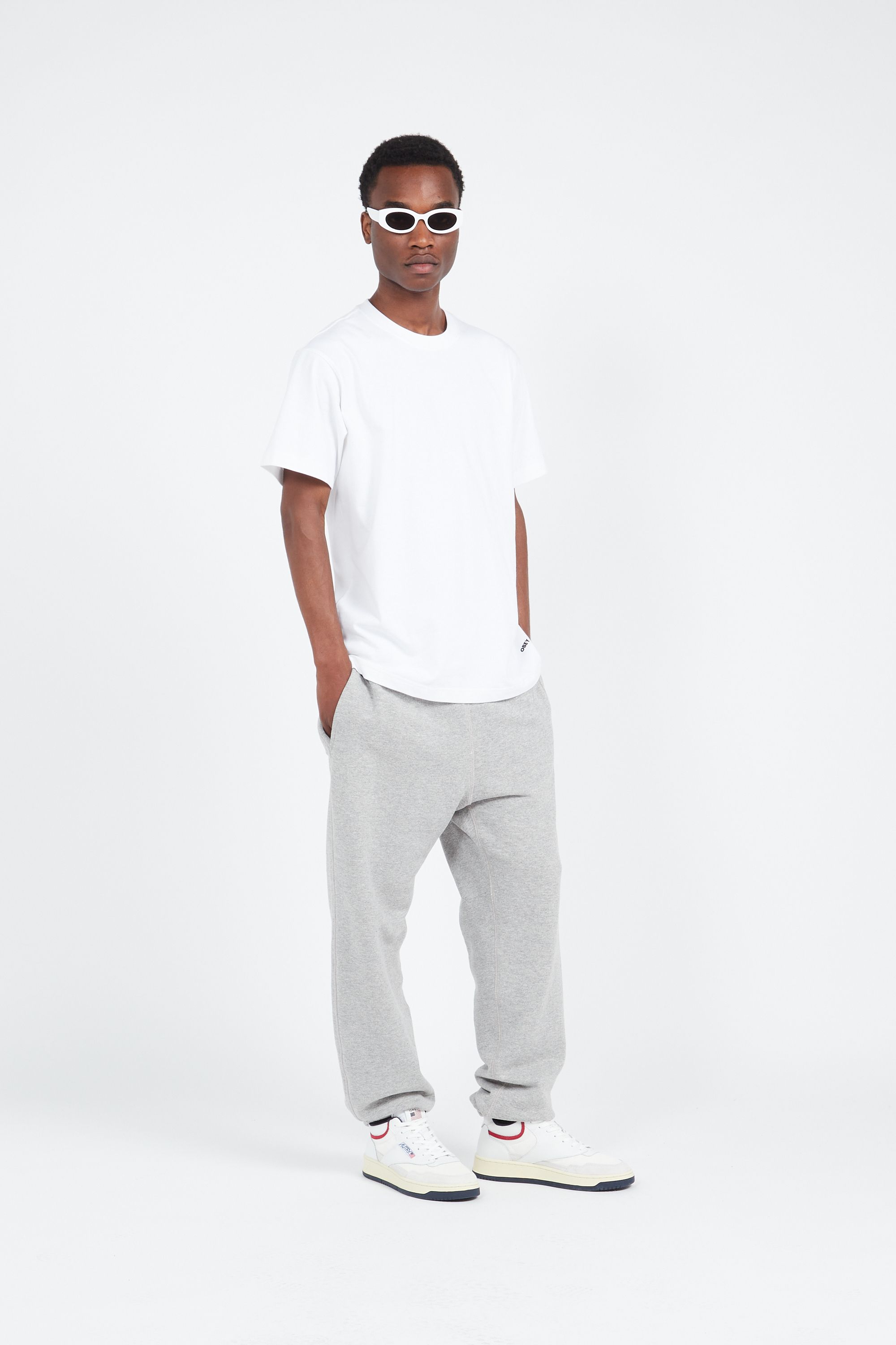 OBEY Lot de 2 T-shirt Blanc