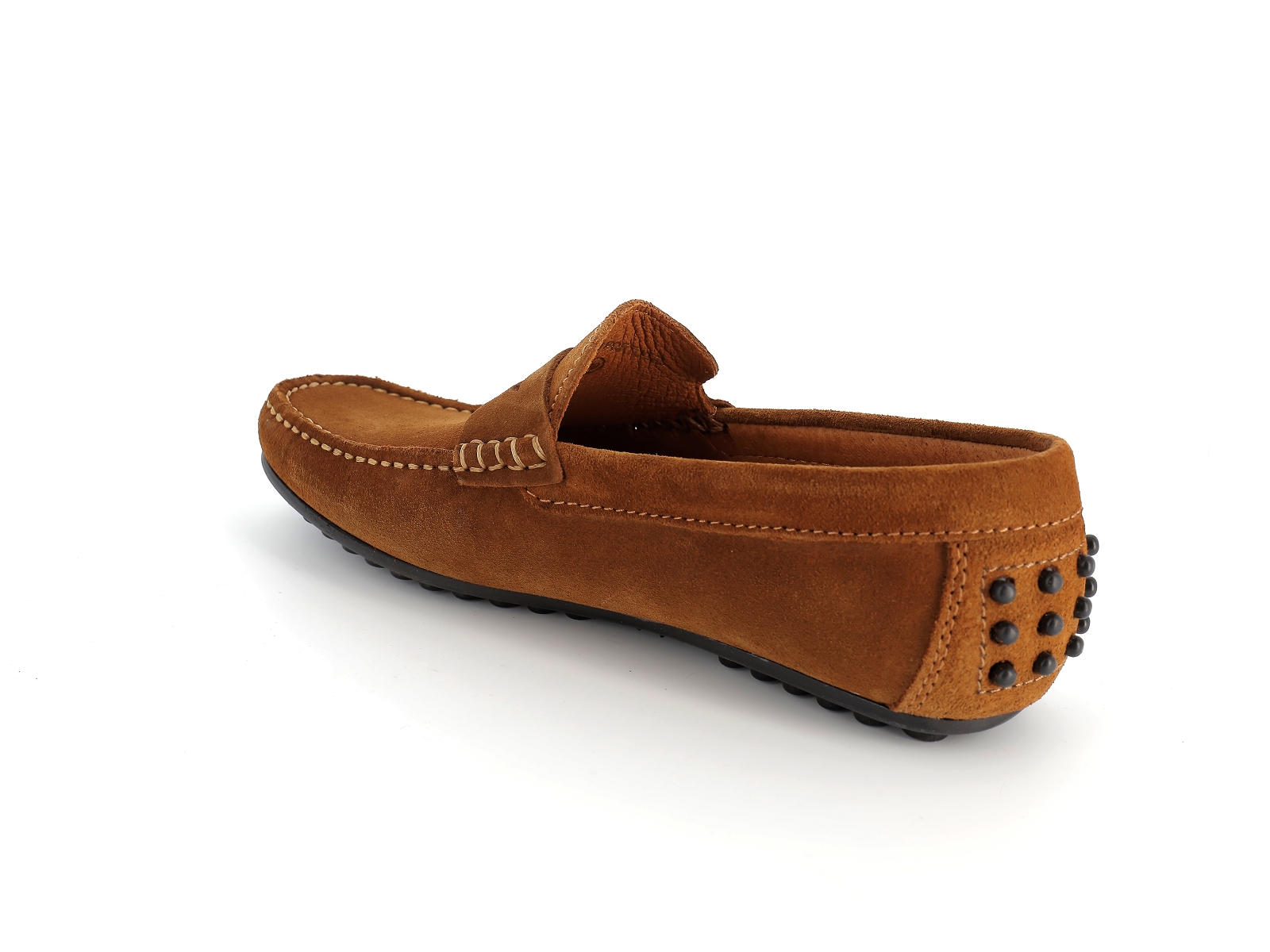 Les mocassins du sud-BAHAMA Daim Marron Foncé