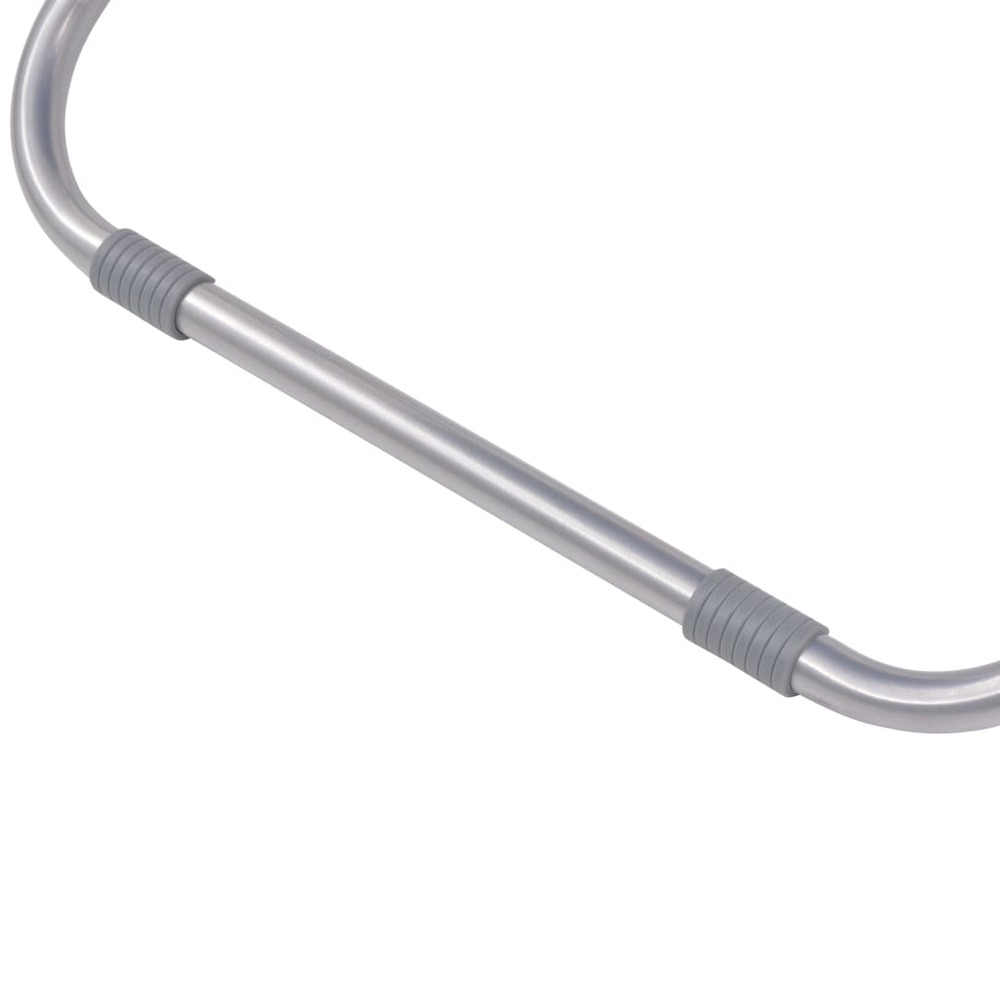 Lot de deux chaises inclinables de terrasse acier gris