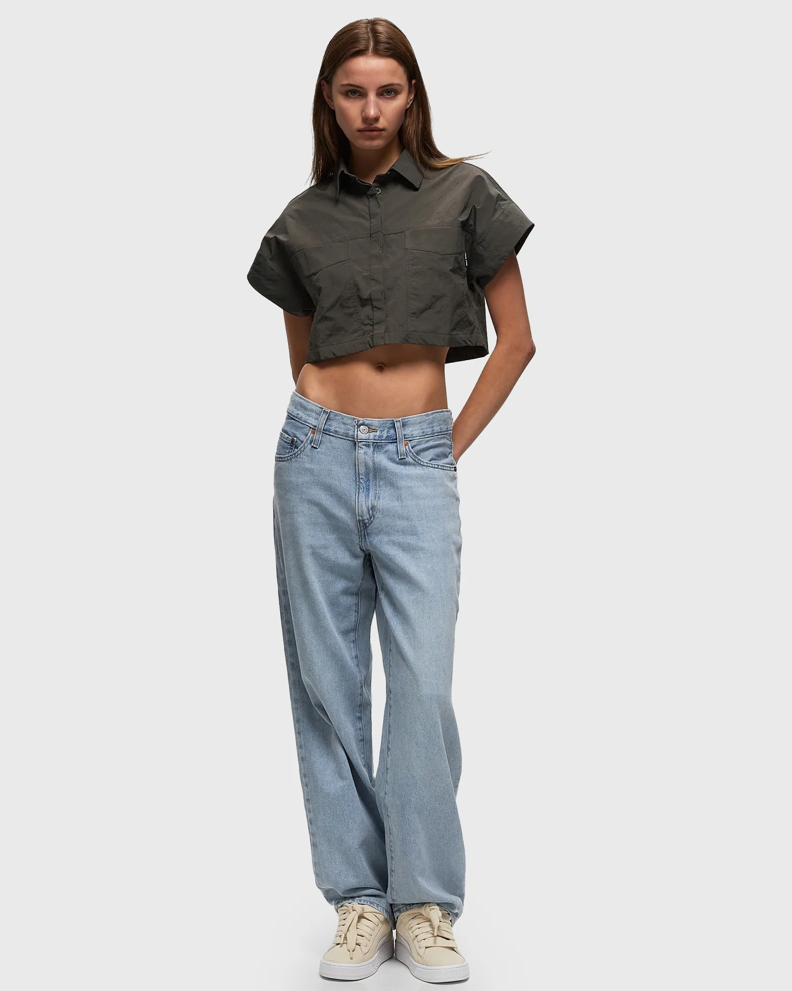 Levis BAGGY DAD DARK INDIGO - WORN IN
