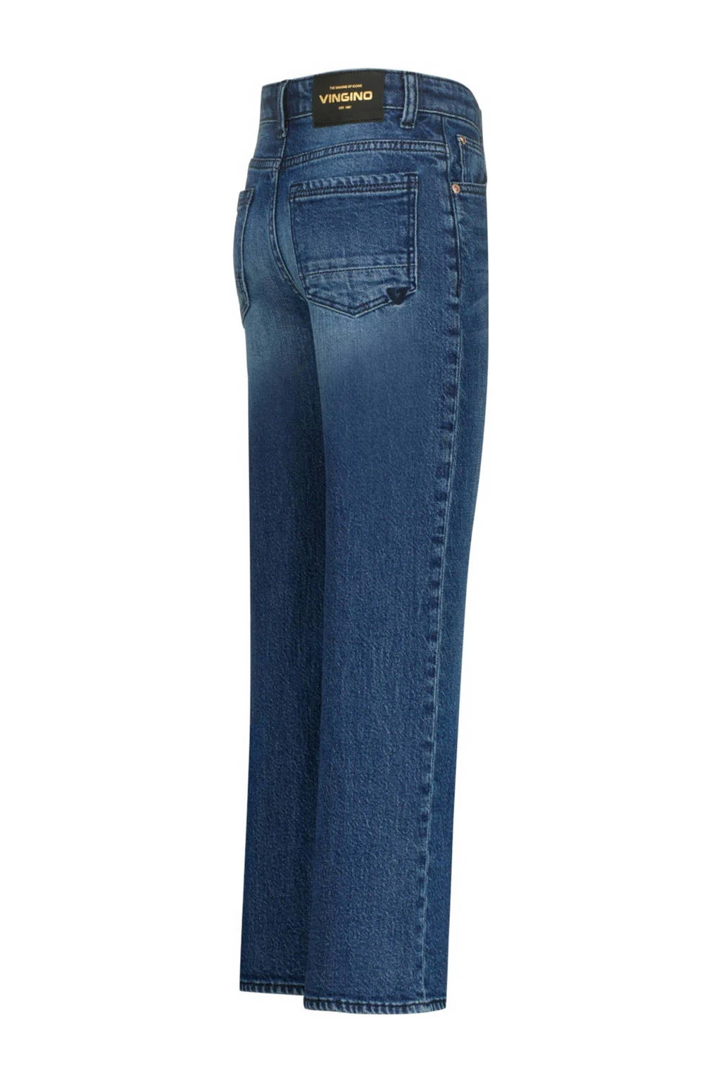 Vingino high waist wide leg jeans dark blue denim