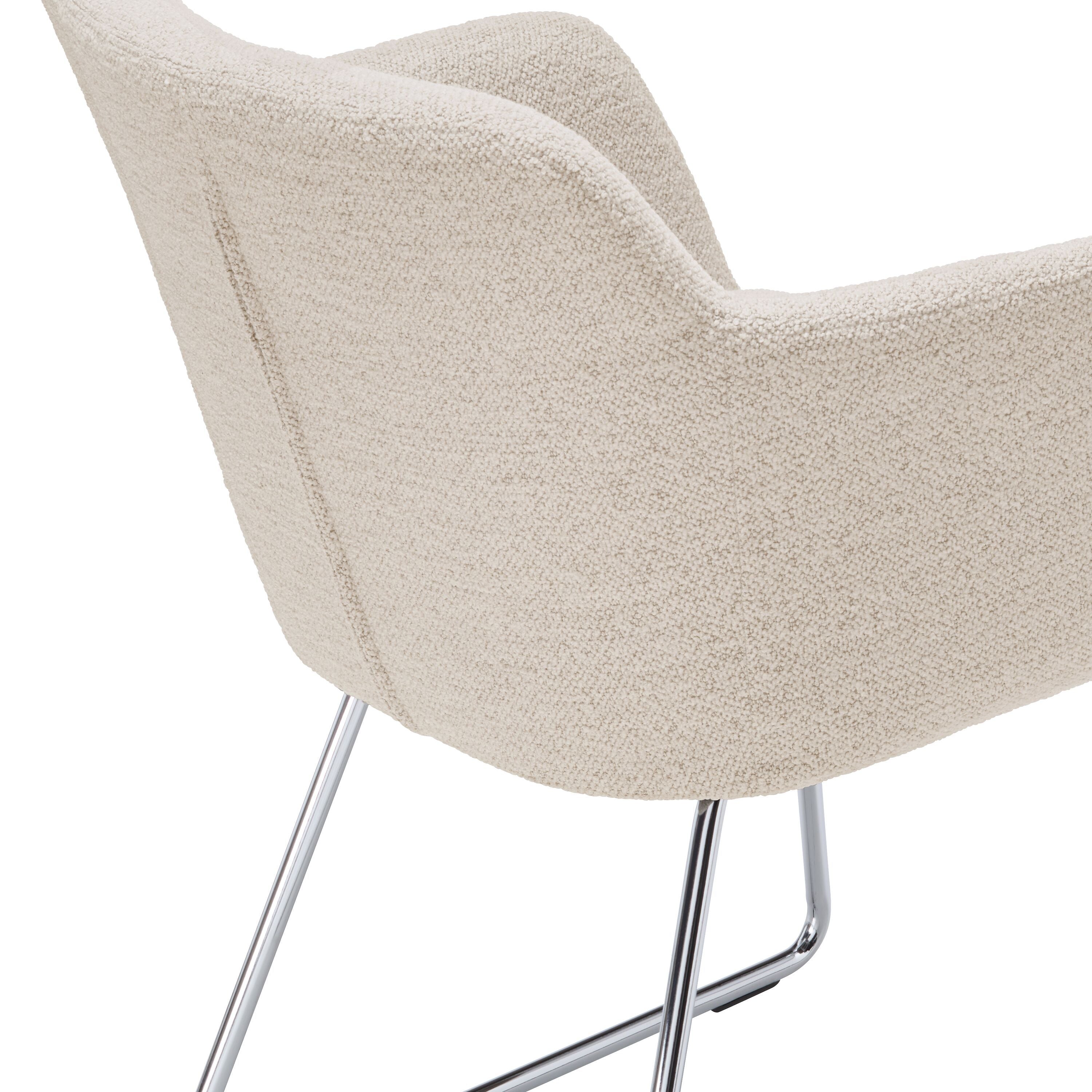 PECORA Stuhl - Beige / B: 57.5 cm x T: 58.0 cm x H: 76.0 cm