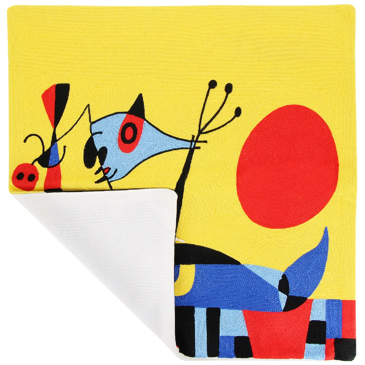 AVIZAR Lot de 2 Housses de Coussin Art Solea