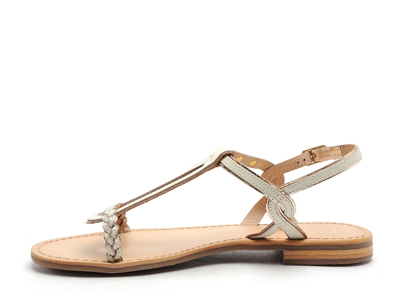 Les tropeziennes nu pieds plats femme happy f beige