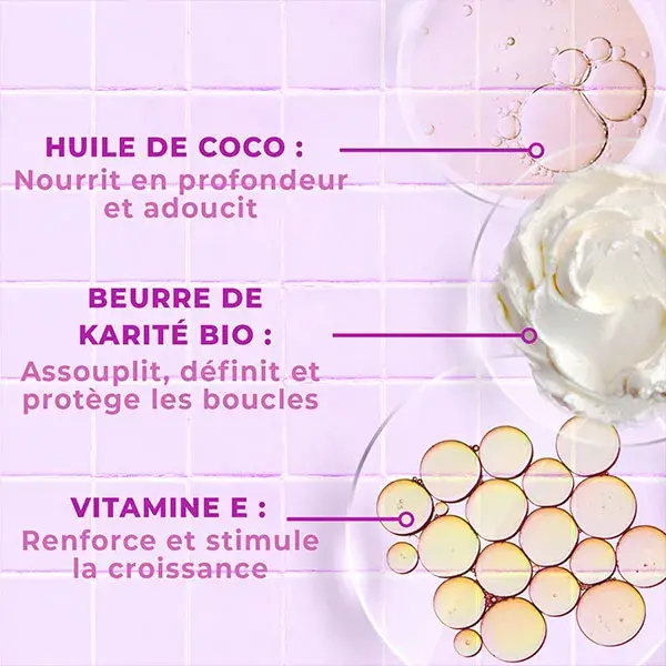 Shampoo Energie Fruit para Cabelos Cacheados e com Frizz, Coco e Manteiga de Karité Orgânica, 250ml