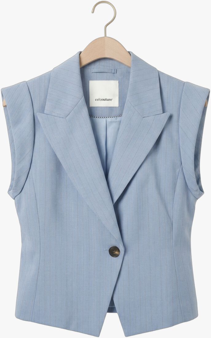 blauwe co'couture truien/vesten kianacc pin vest