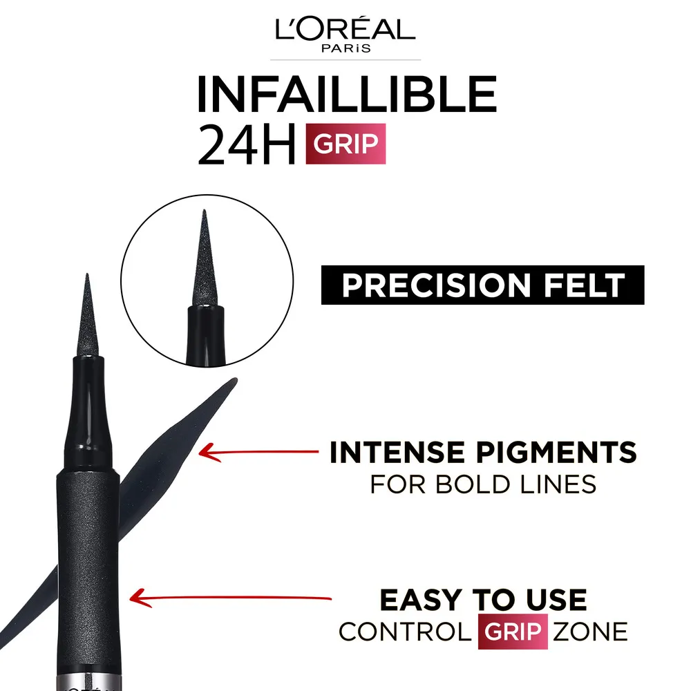 L'Oréal Paris Infaillible Grip 24H Precision Felt Eyeliner - flere farver
