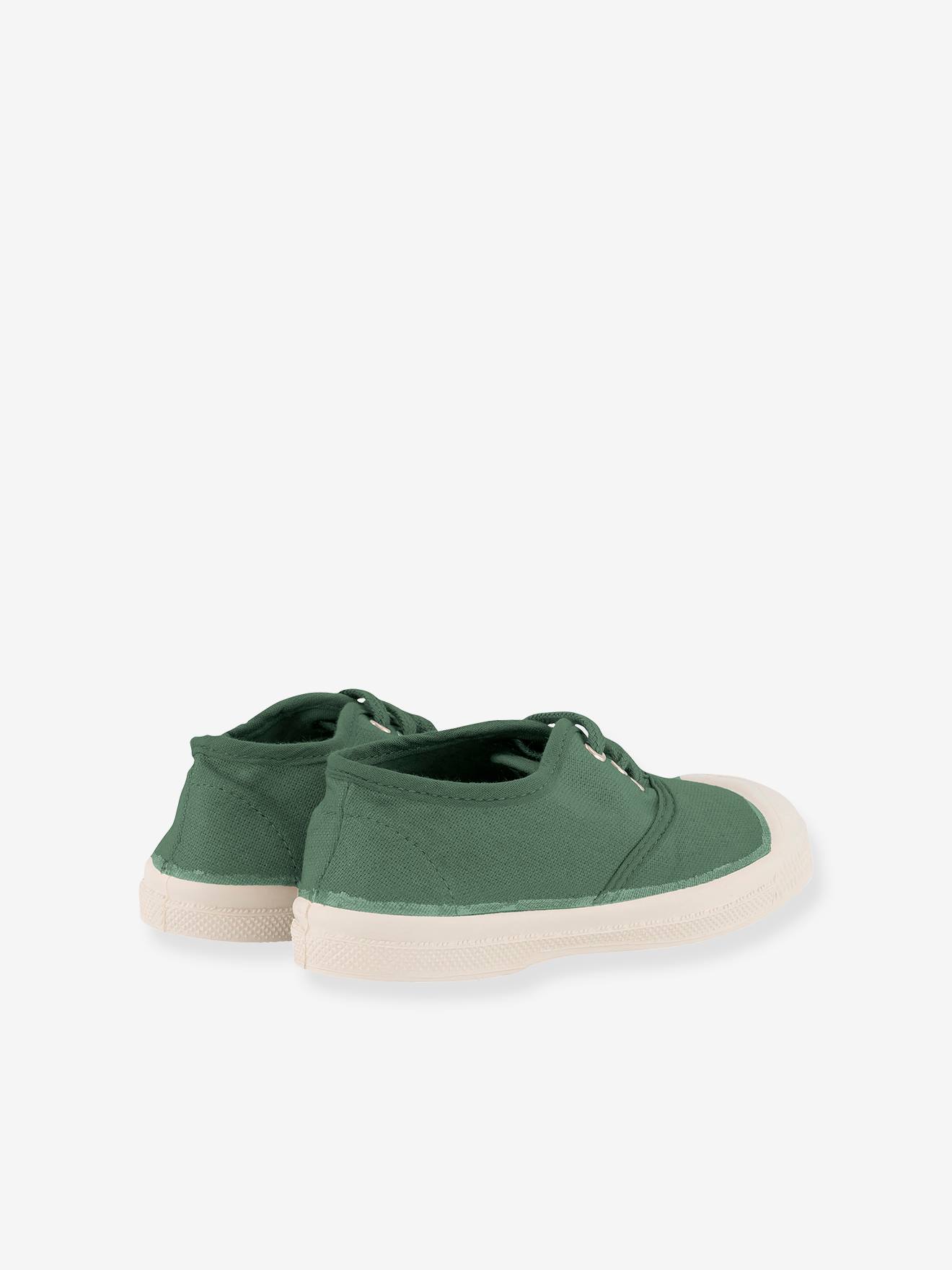 Tênis de algodão verde com cadarço BENSIMON®