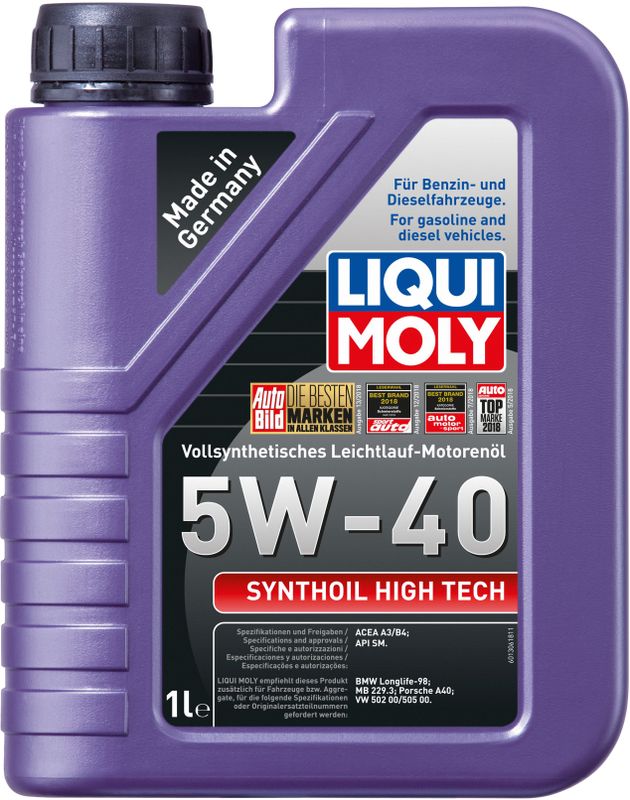 Liqui Moly - Synthoil High Tech - Motorolie - 5W40 - 1 Liter