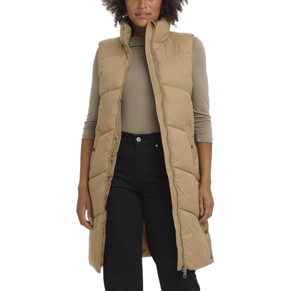 Vero Moda Doudoune sans manche Marron Femme Vero Moda Muppsala