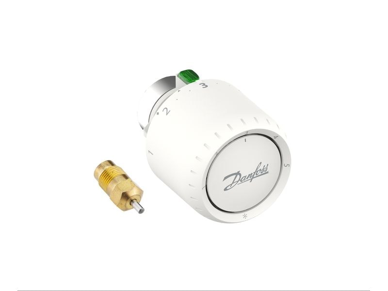 Danfoss Smarter Thermostat Aveo, RA/VL Thermostatischer Kopf mit Stopfbuchse für Danfoss RA/VL-Ventile
