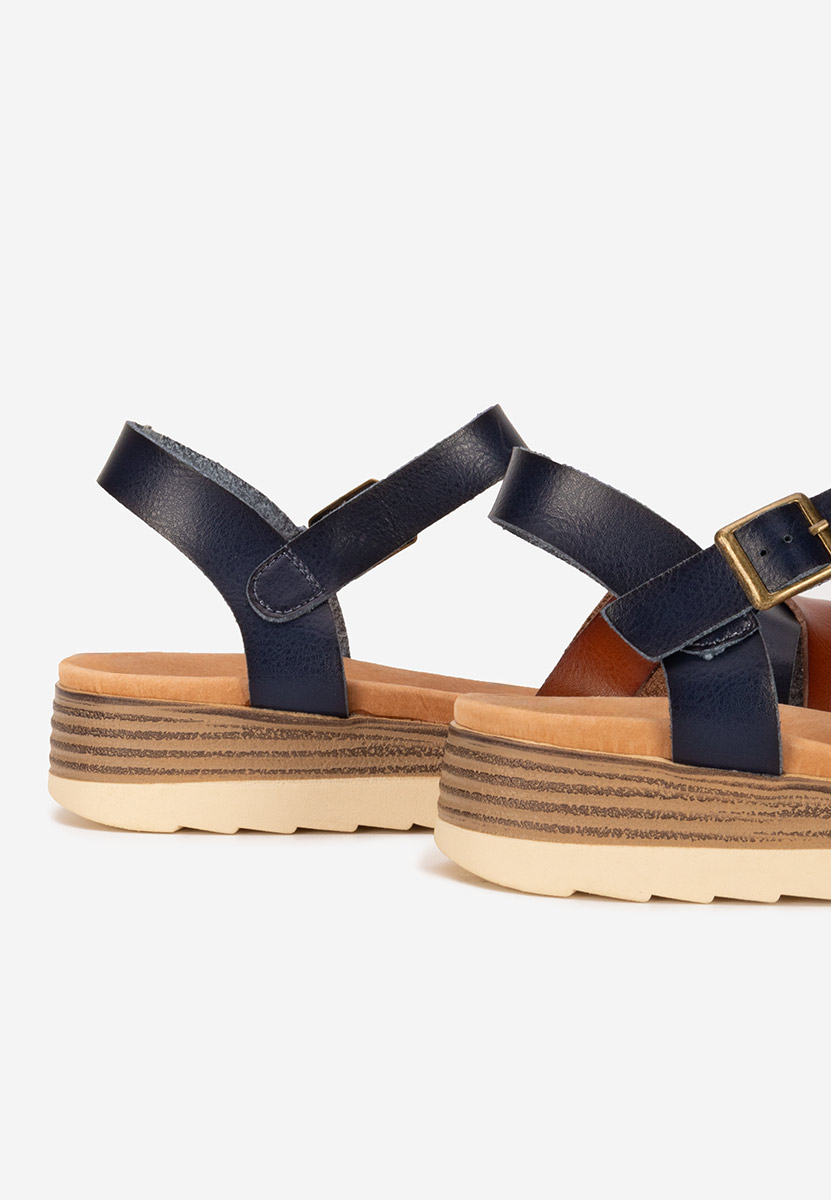 Sandales en cuir femme multicolores Izalya