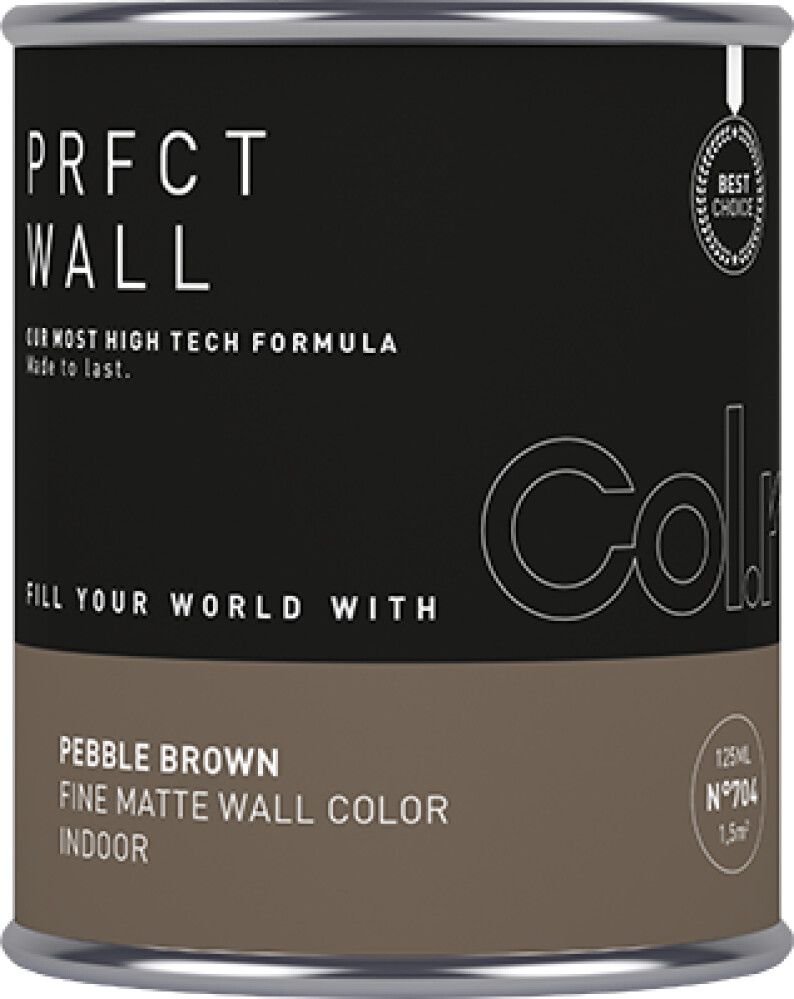 VEGGMALING COL.R PRFCT N.704 0,125L PEBBLE BROWN