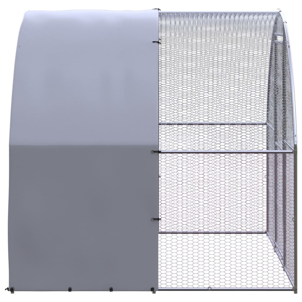 Poulailler d'extérieur 3x2x2 m acier galvanisé