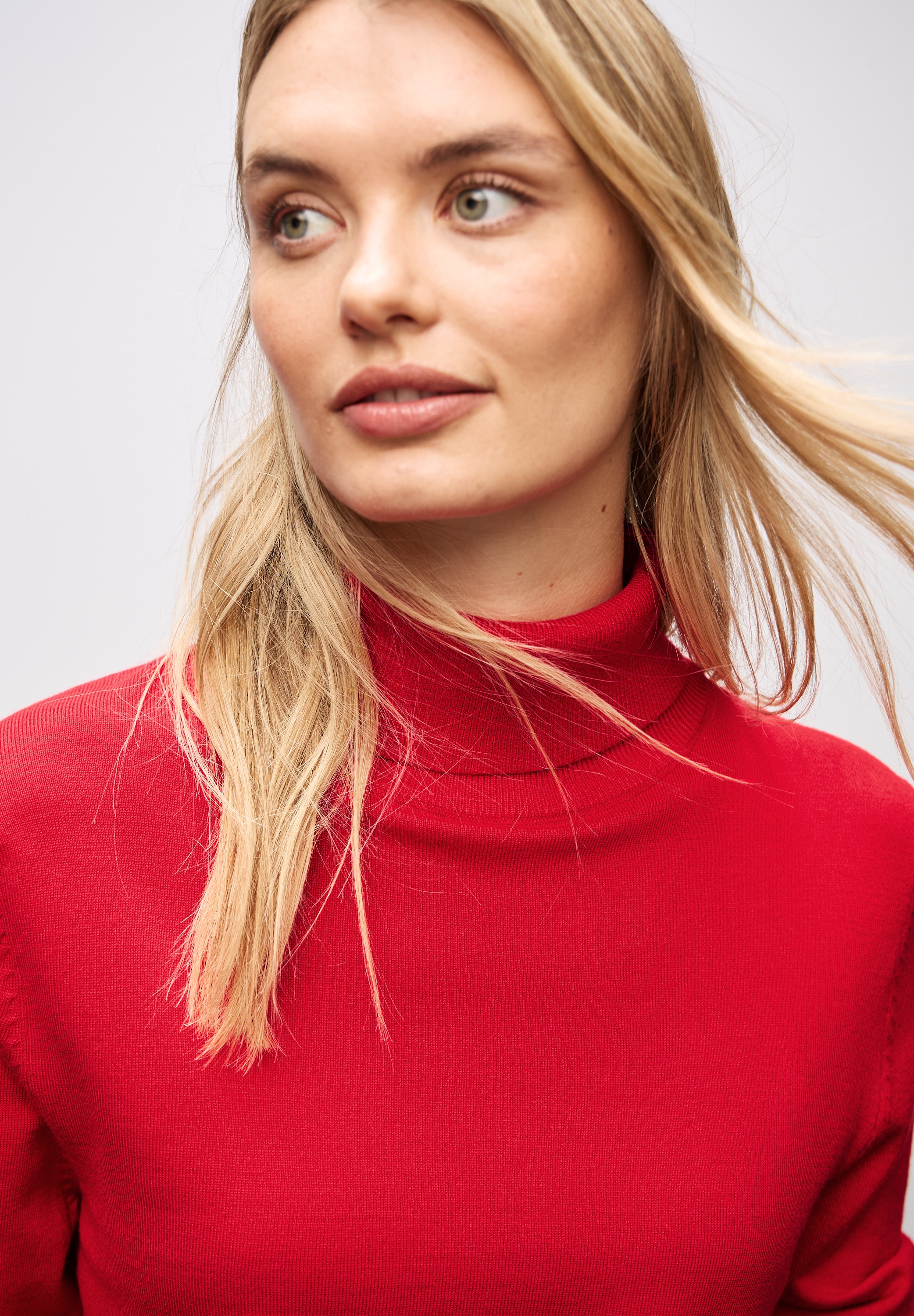 STREET ONE Rollkragenpullover , mit Viskose