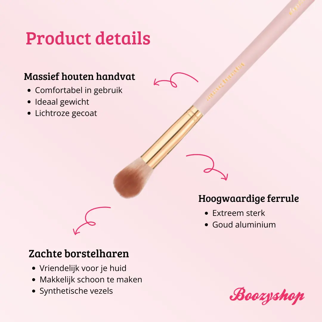 Soft Pink & Gold Brightening Concealer Brush