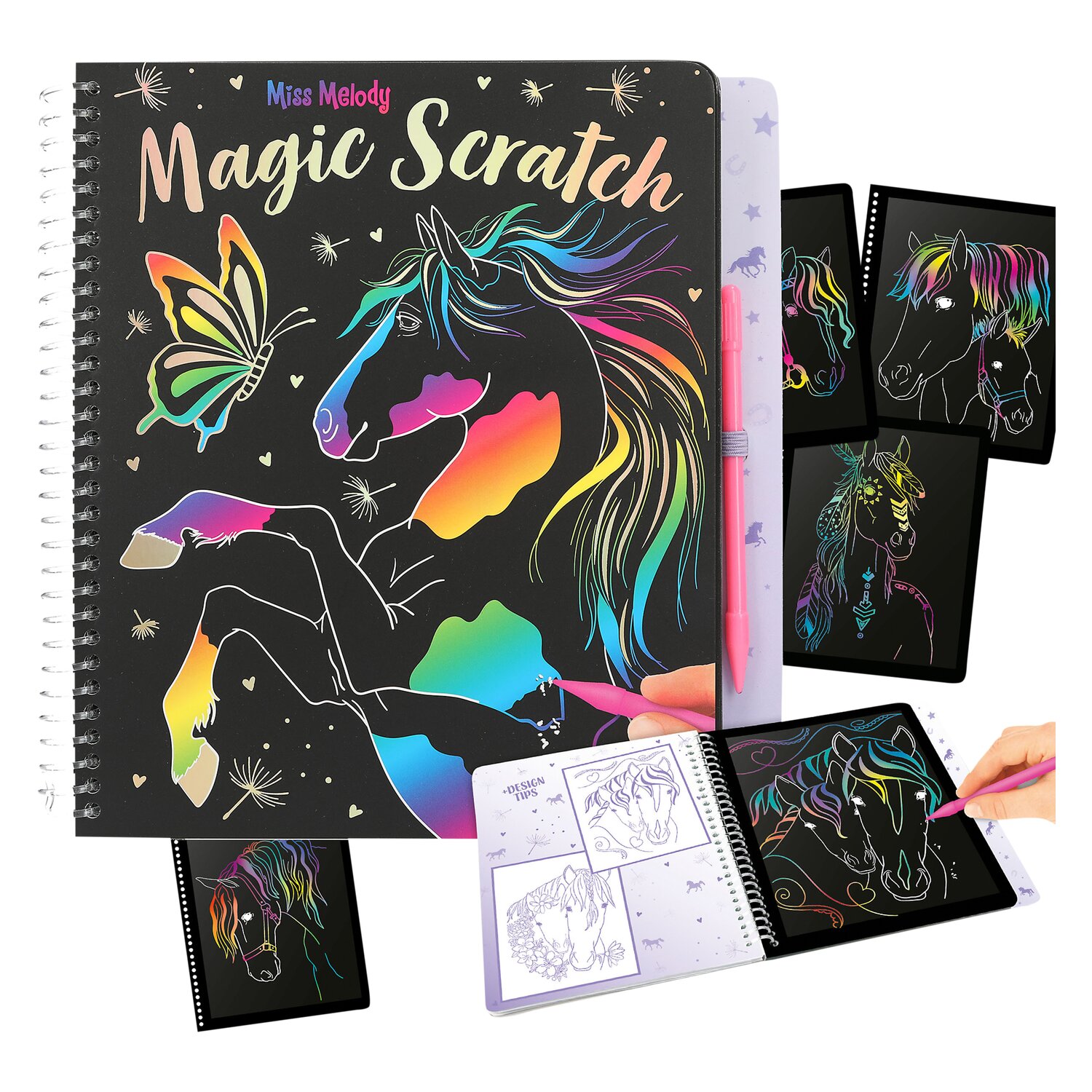 Miss Melody Magic Scratch Book