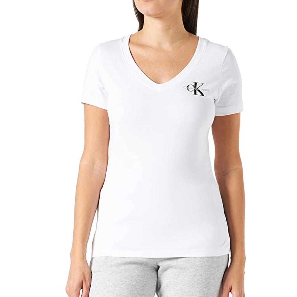 Calvin Klein Jeans T-shirt Blanc Femme Calvin Klein Jeans Logo