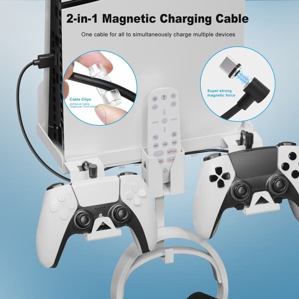 PlayStation PS5 slank veggmontert brakettkontrolllader