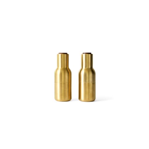 Audo Bottle Kværnsæt, Brass/Walnut