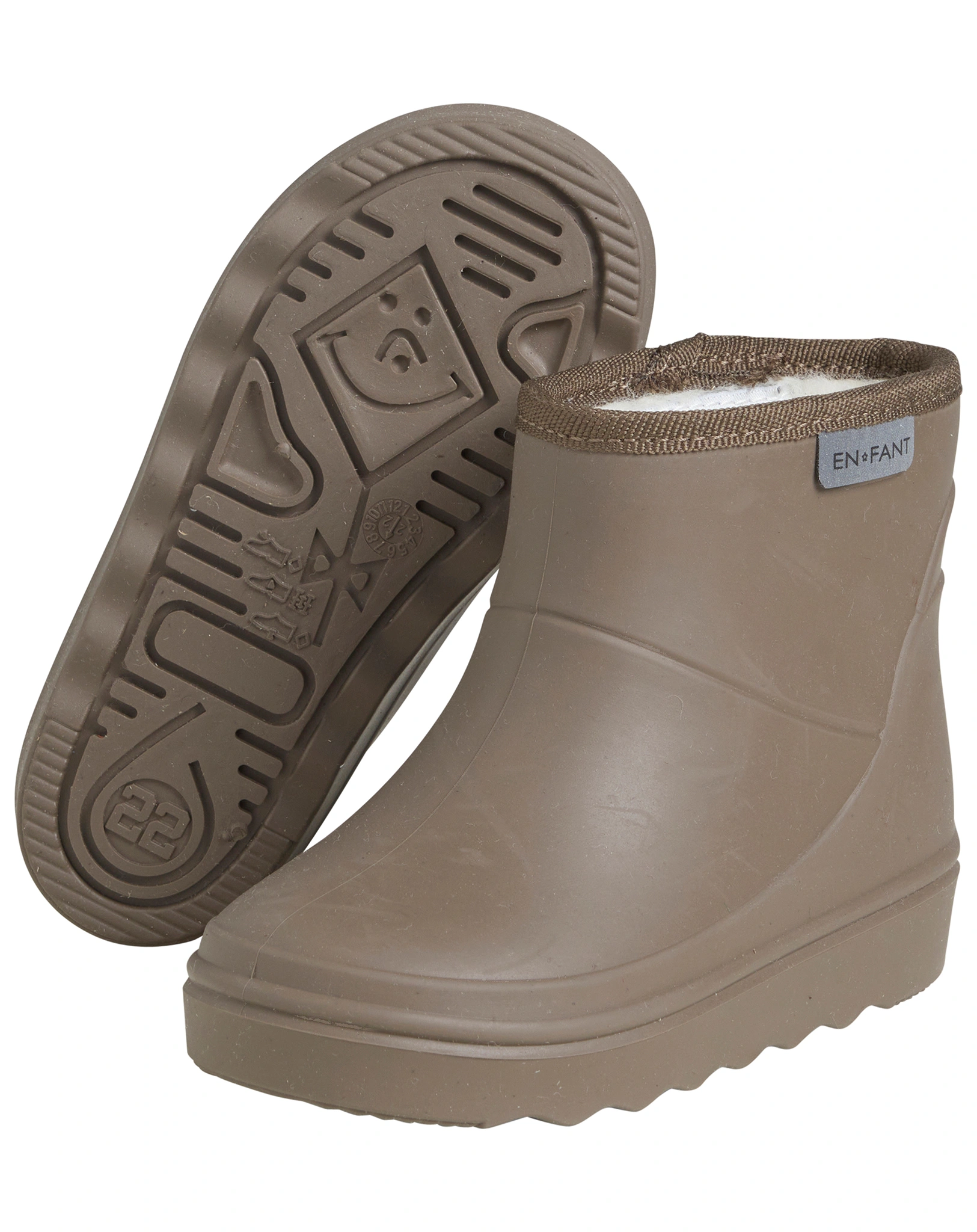 Thermo-Gummistiefel SOLID kurz in chocolate chip