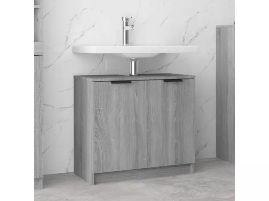 Armoire de bain Sonoma gris 64,5x33,5x59 cm Bois d'ingénierie