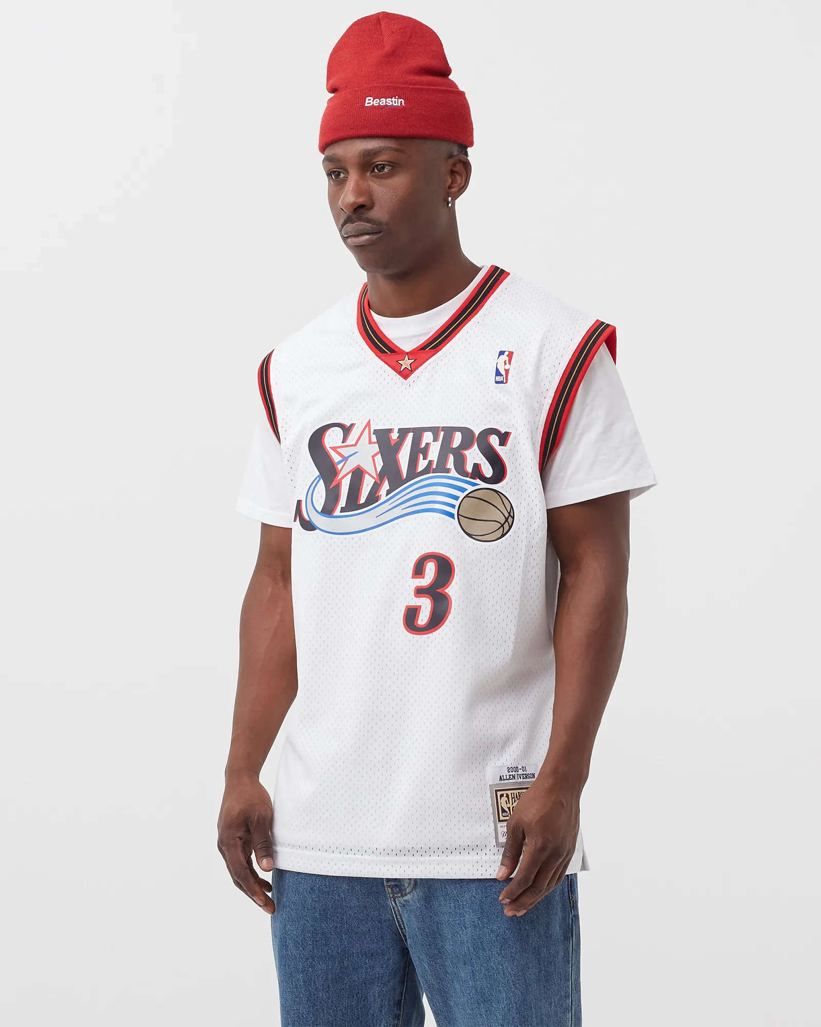 Camisa Mitchell & Ness NBA Swingman Philadelphia 76ers Home 2000-01 Allen Iverson #3