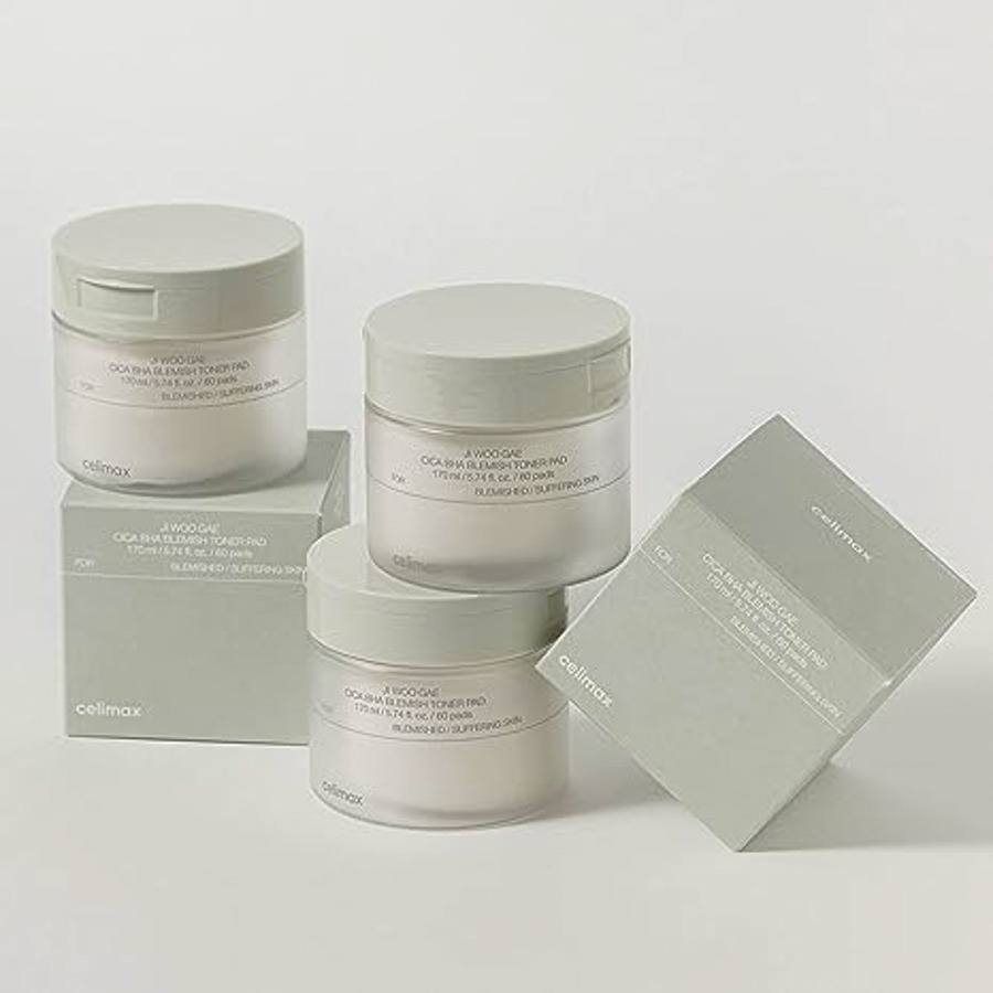 Celimax Ji Woo Gae Cica BHA Blemish Toner Pad 60pcs
