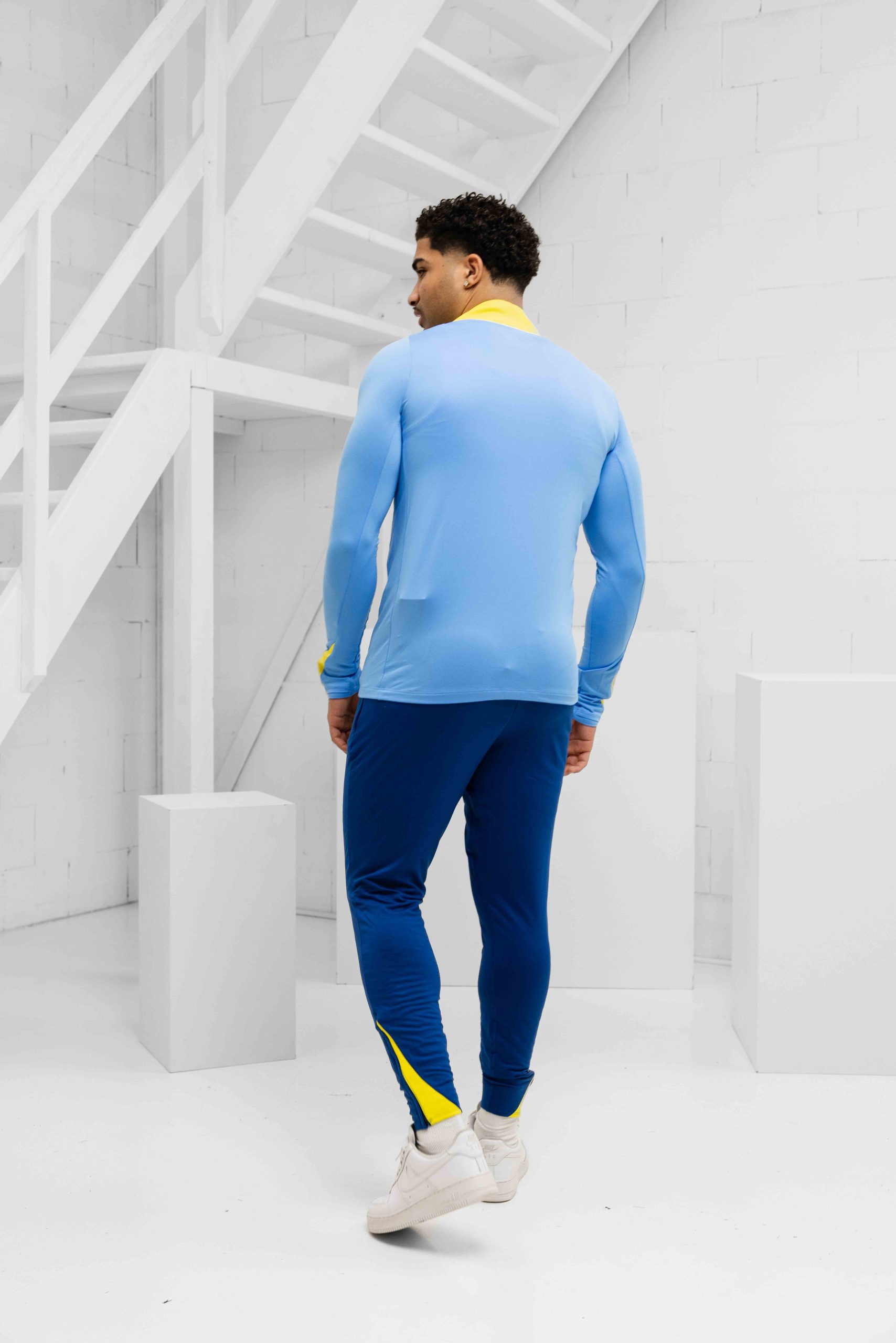 FC Barcelona Strike Trainingspak 1/4 Zip 2025/2026 Heren Blauw/Geel