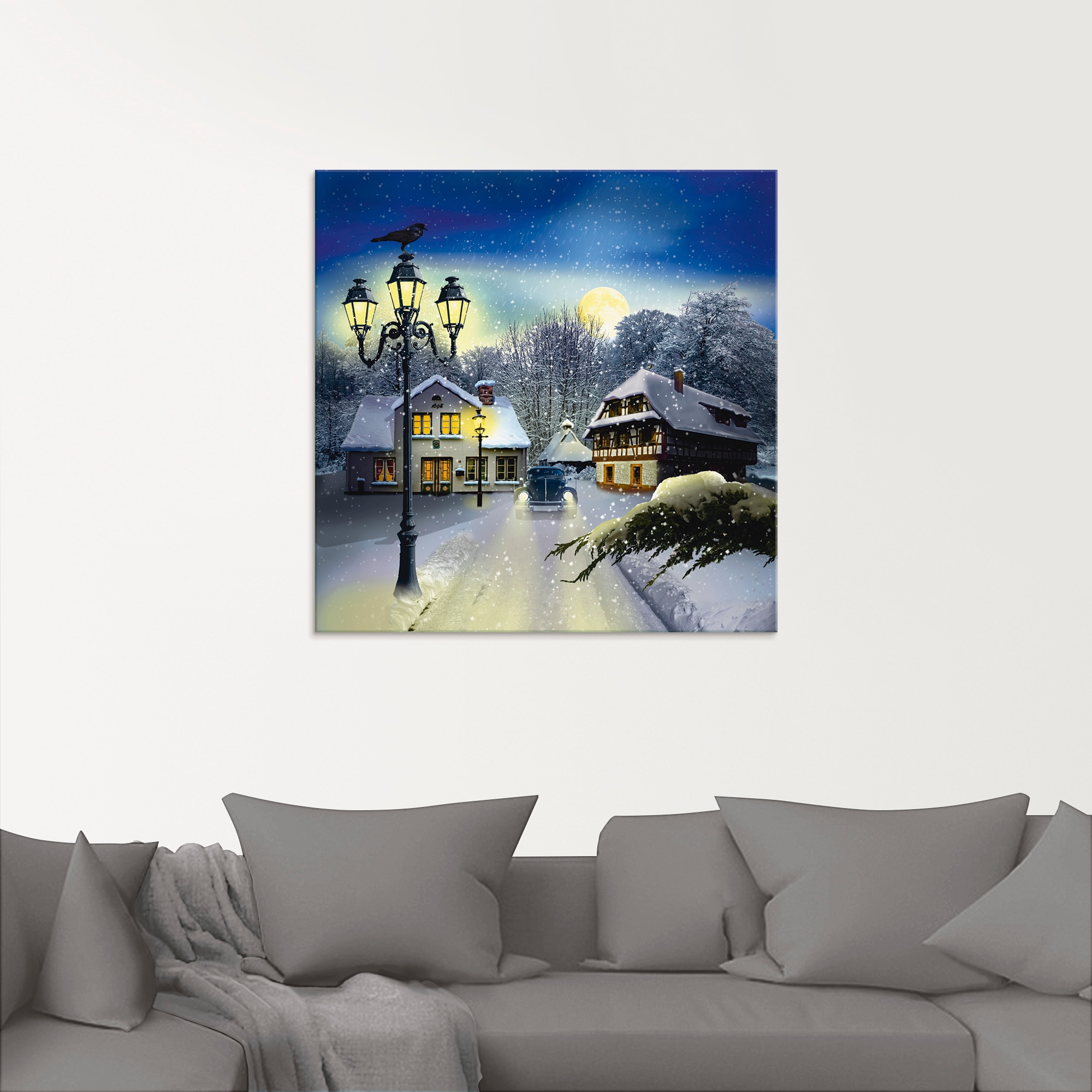 Artland Glasbild »Winterzeit« Vier Jahreszeiten 1 Stk. tlg. in verschiedenen Grössen