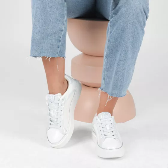 Baskets BLANC ENRICO COVERI