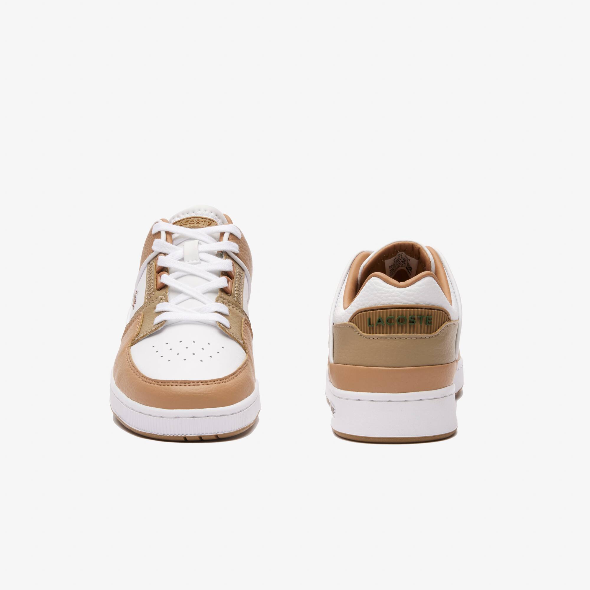 Damen-Sneakers COURT CAGE aus Leder und Synthetik Sneakers - Weiss - Lacoste - Damen