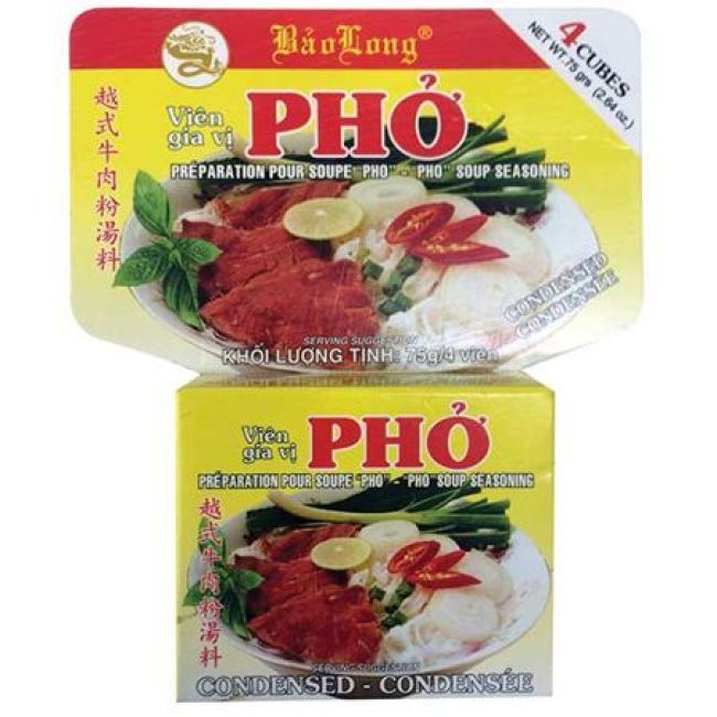 Bao Long Pho Rundvlees Soep Kruidenbouillonblokjes 75g