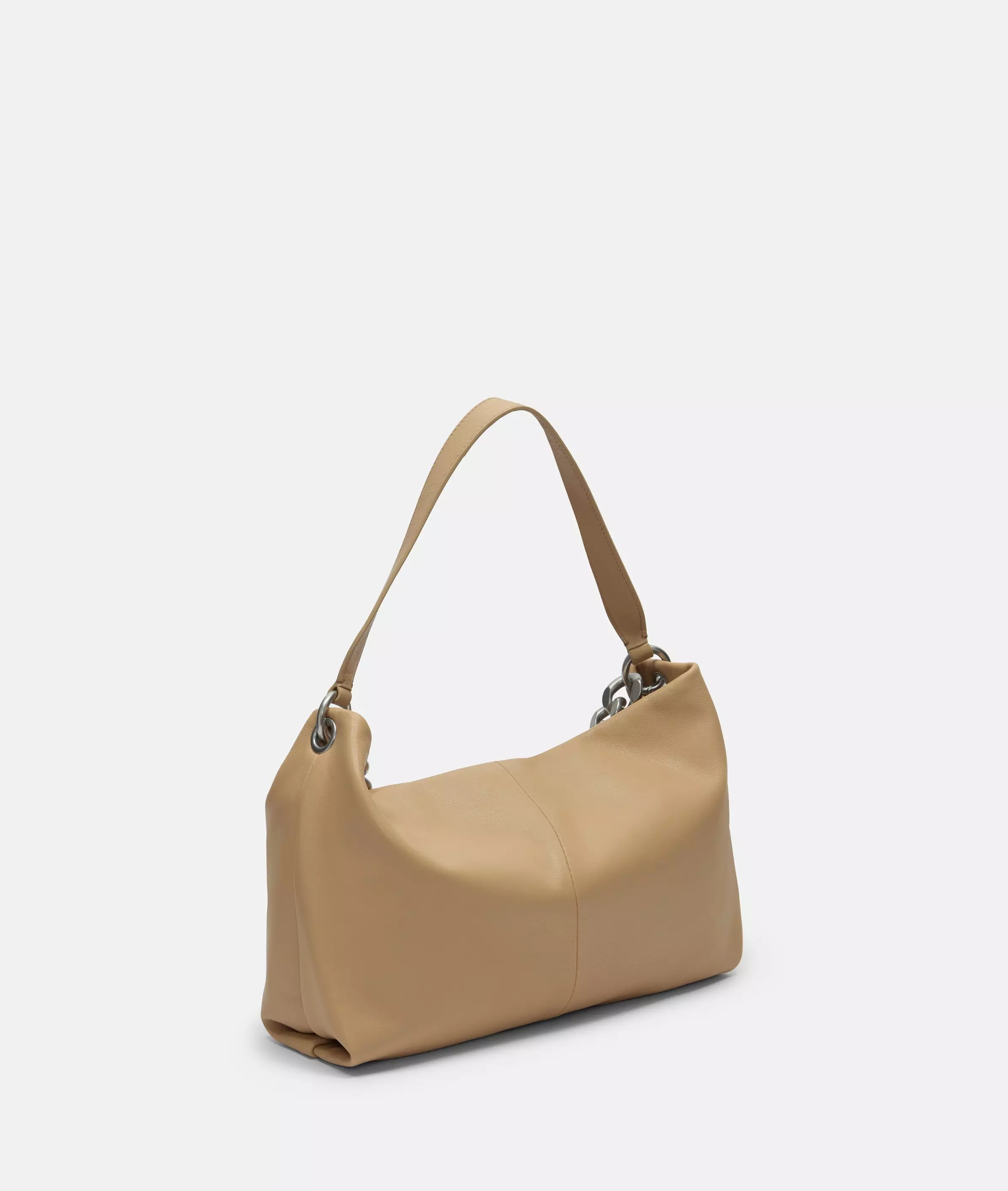 Mira Hobo M Spacious leather hobo bag