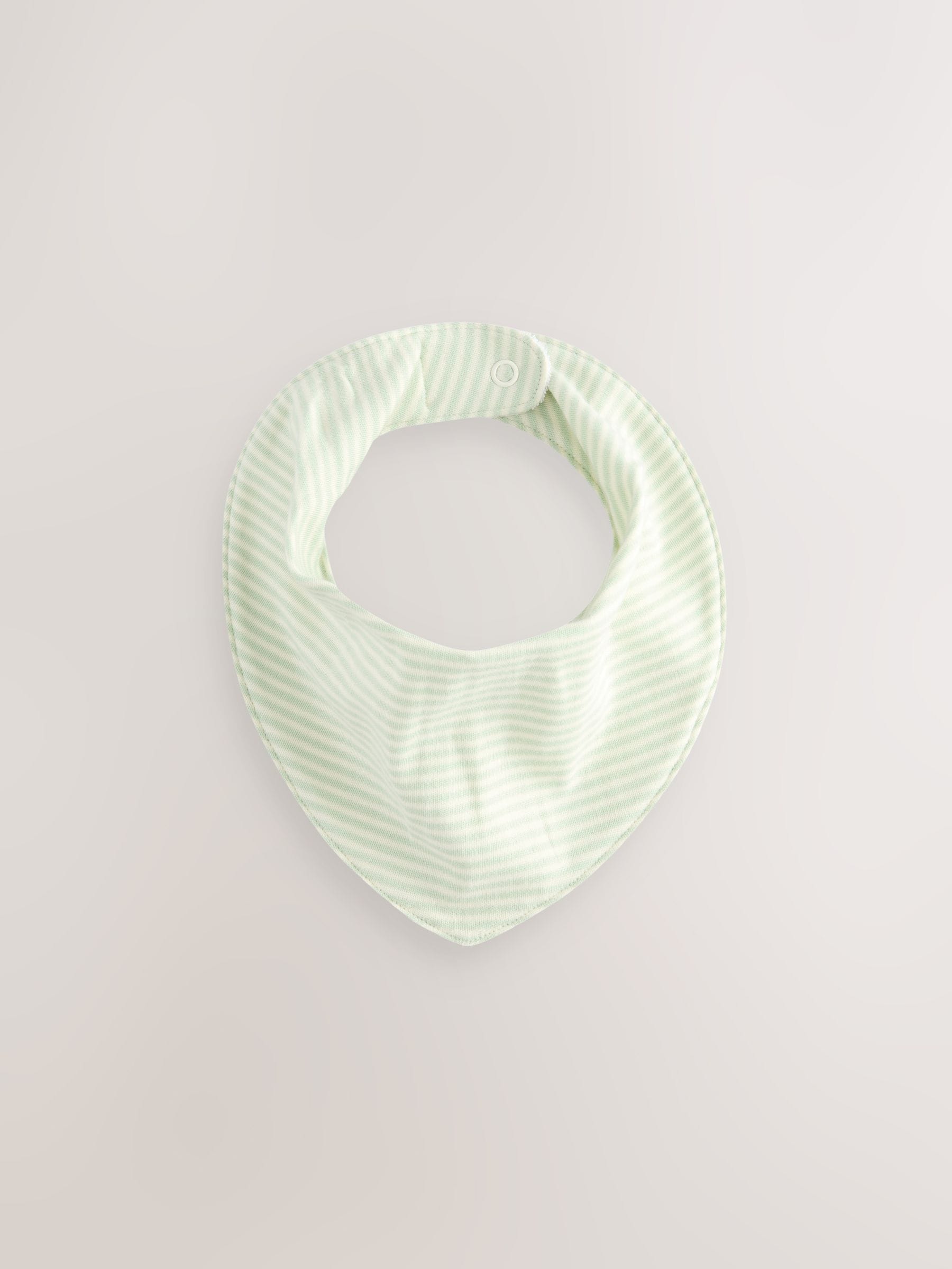 Groen sterrenprint - 5 Pack Dribble Baby 100% Cotton Bibs