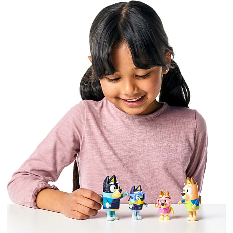 Bluey figurer 4-pak