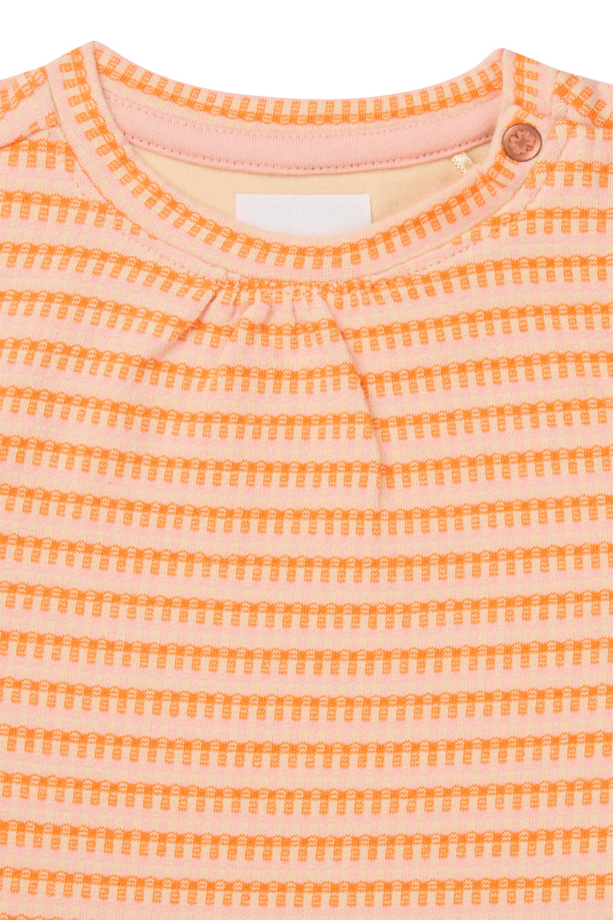 Noppies Baby T-shirt Mowbray Check pattern Orange