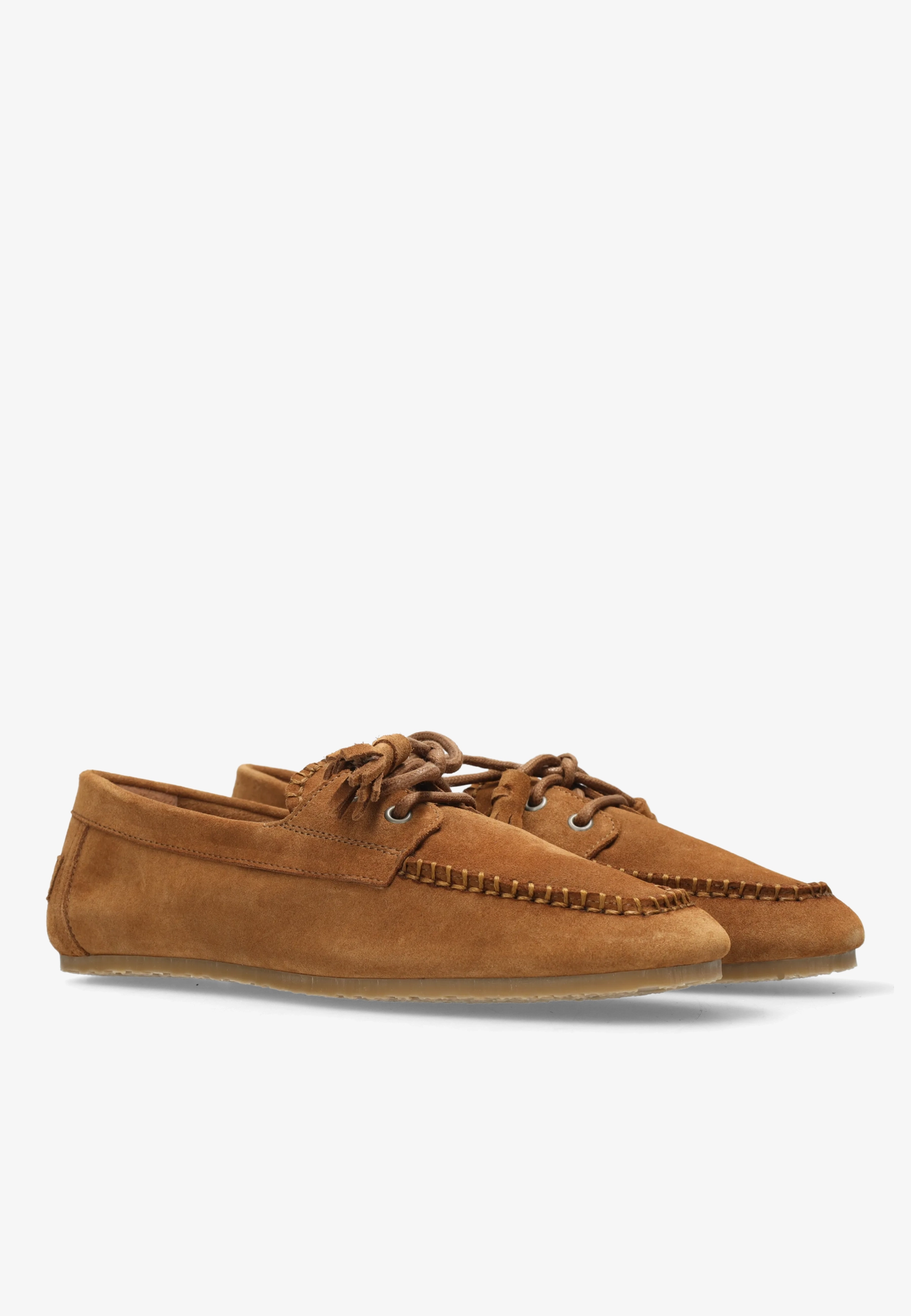 CISKA MOCCA Moccasin suede Cognac
