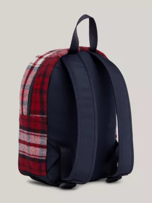 Mochila pequena infantil xadrez tartan