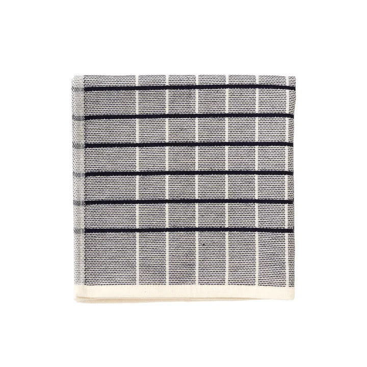 Broste Copenhagen - Herman Geschirrtuch, 50 x 50 cm, maritime blue (gestreift)