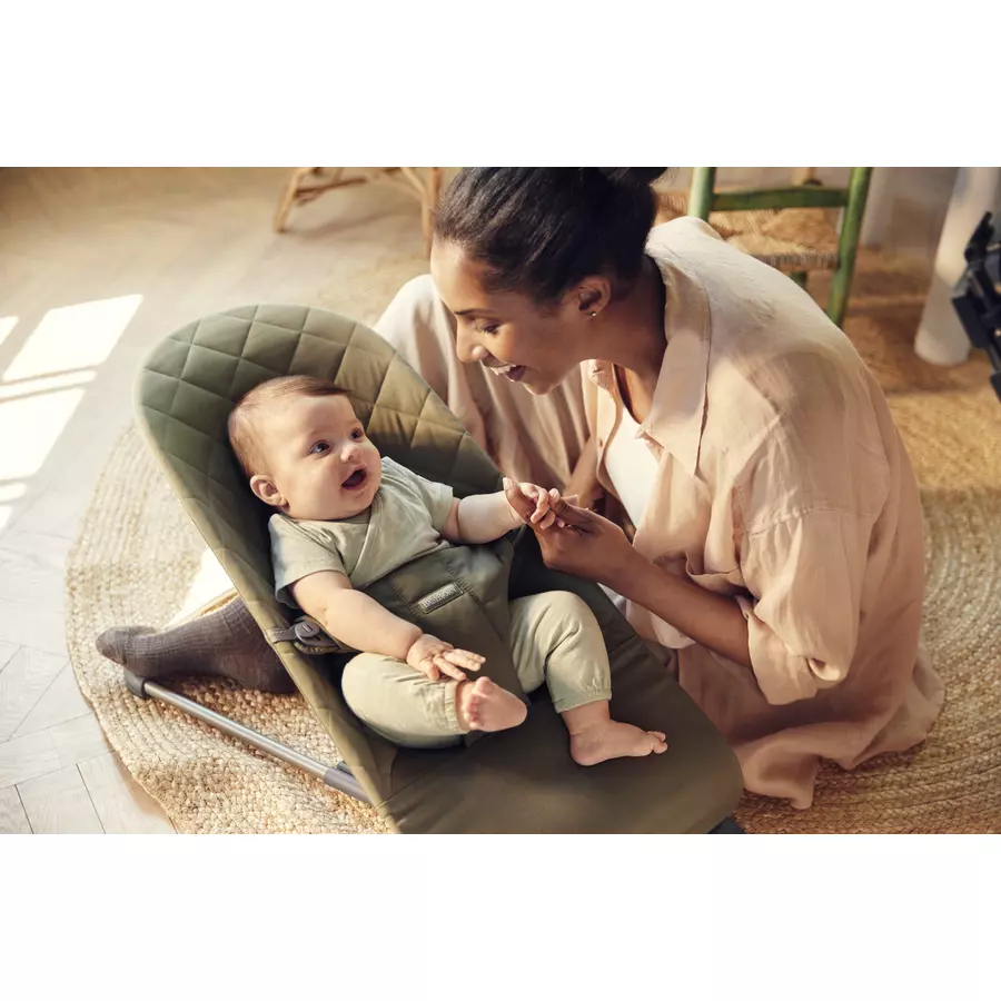 BABYBJÖRN Babywippe Bliss Cotton Dunkelgrün