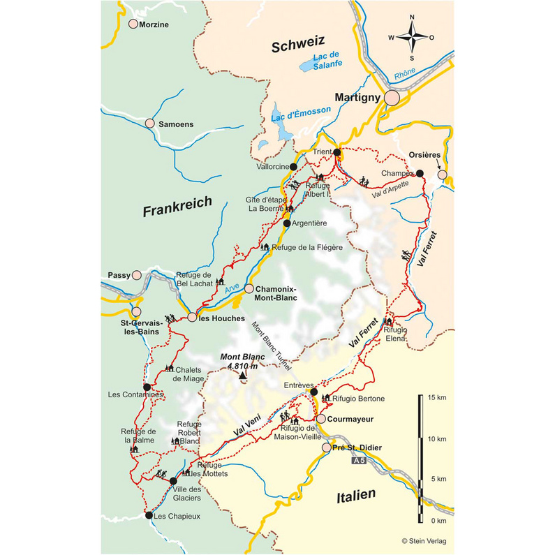 Conrad Stein Frankreich/Schweiz/Italien: Montblanc-Rundweg TMB