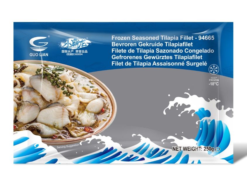 Guolian Bevroren Gekruide Tilapiafilet 250g