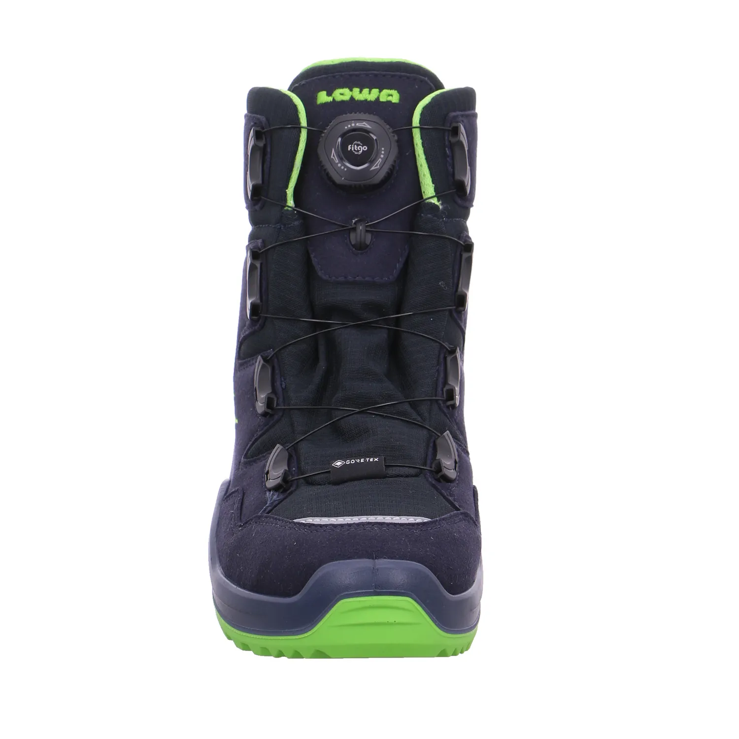 LOWA Jungen- Snowboot Membran Dunkelblau Textil  Winterstiefel