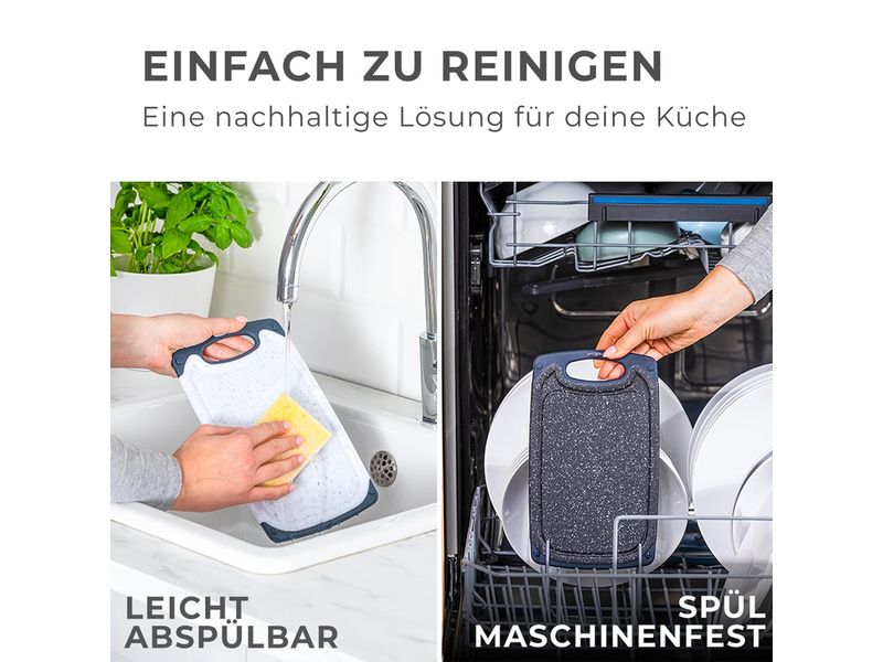 Exitoso Schneidebrett 15 cm  x 25 cm BPA freies 6er Set