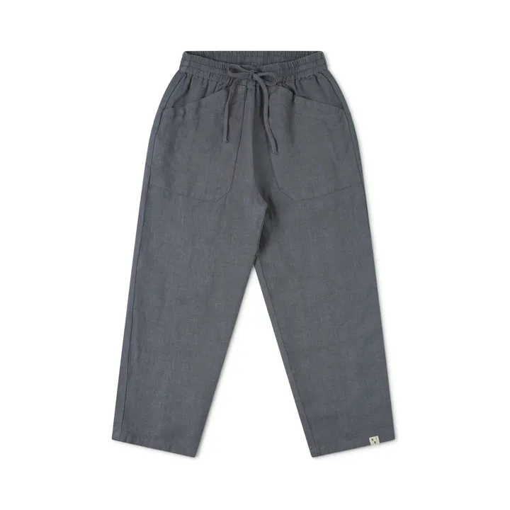 Matona Pantalon Lin | Bleu gris