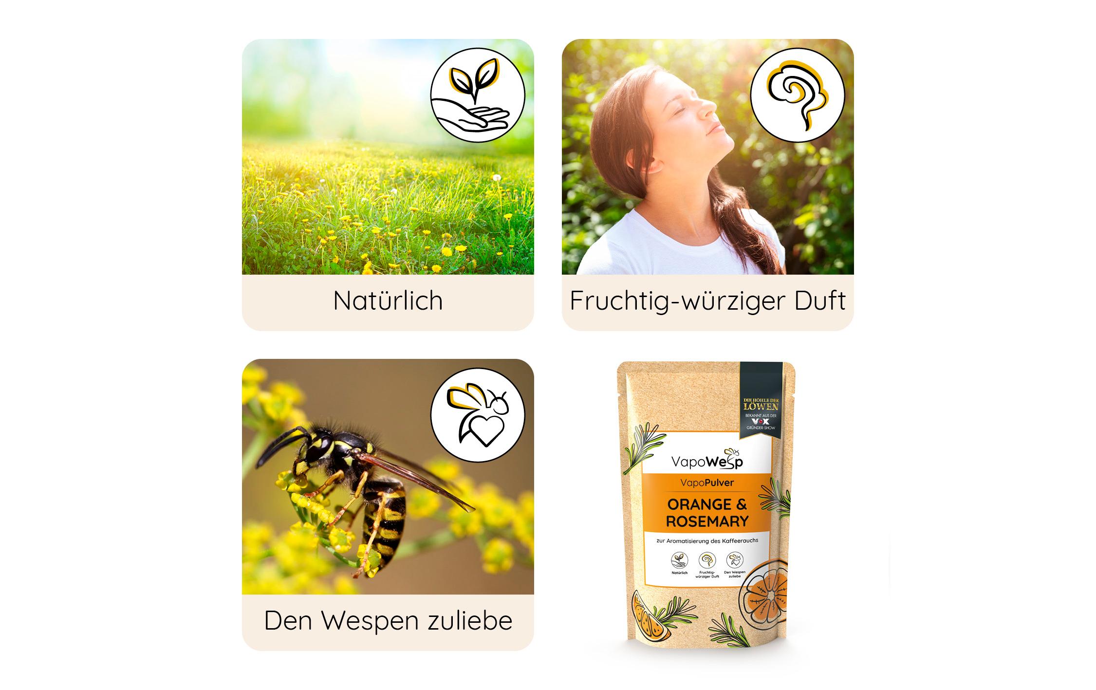 Ersatzkräuter Orange & Rosmarin, 100 gAromakräuter- Nachfüllpackung für die Räucherbox