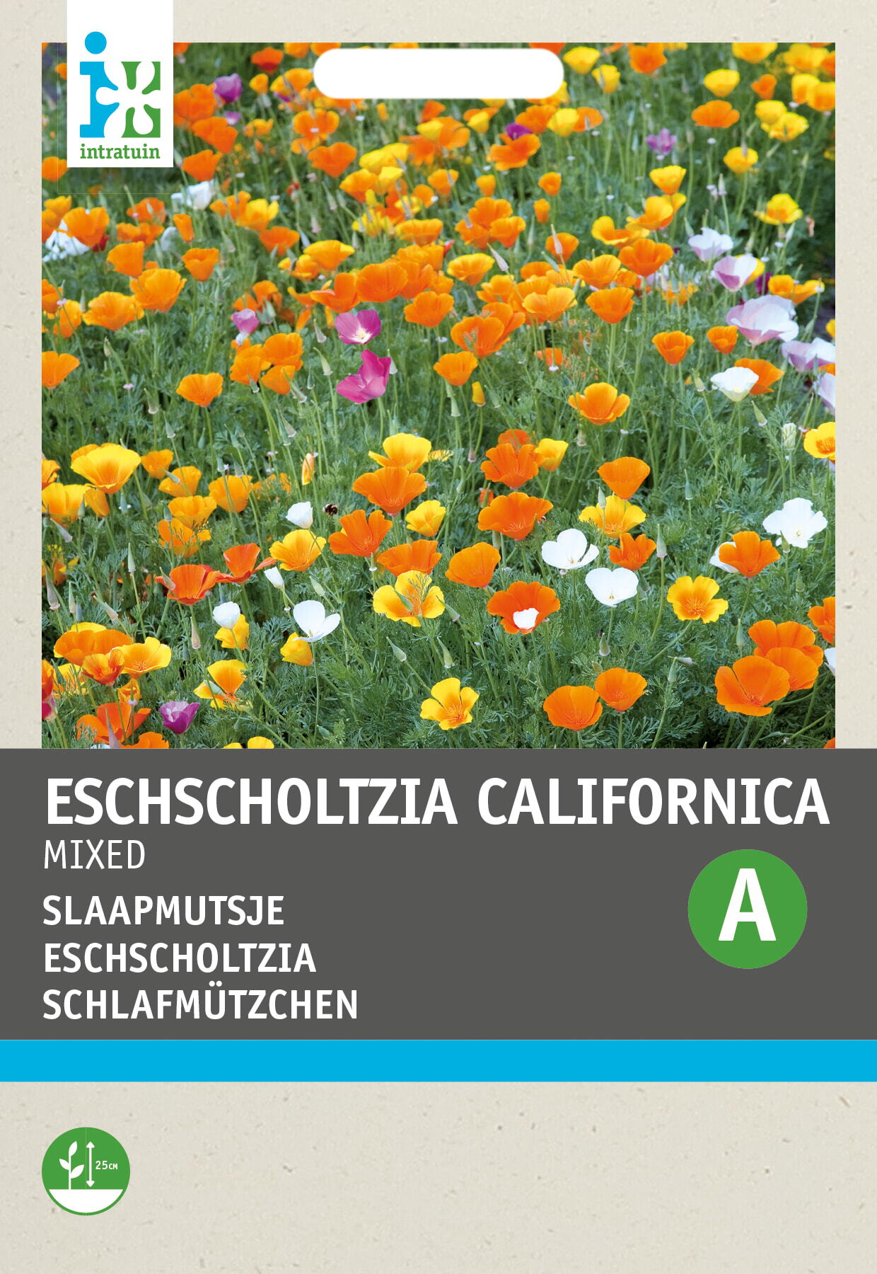 Intratuin bloemenzaad Slaapmutsje enkel gemengd (Eschscholtzia californica)