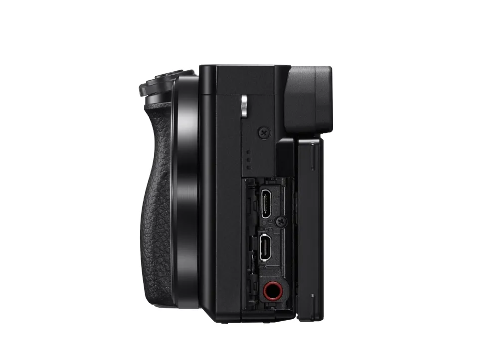 Sony a6100 ILCE-6100 - Digitalkamera - spejlløst - 24.2 MP - APS-C - 4K / 30 fps 16-50 mm Power Zoom-objektiv - Wi-Fi, NFC, Bluetooth - sort